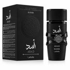 Asad Elixir Lattafa – coffret et flacon, Eau de Parfum Homme 100ml