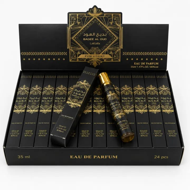 Badee Al Oud – coffret présentoir 24 pièces, Eau de Parfum unisexe 35 ml