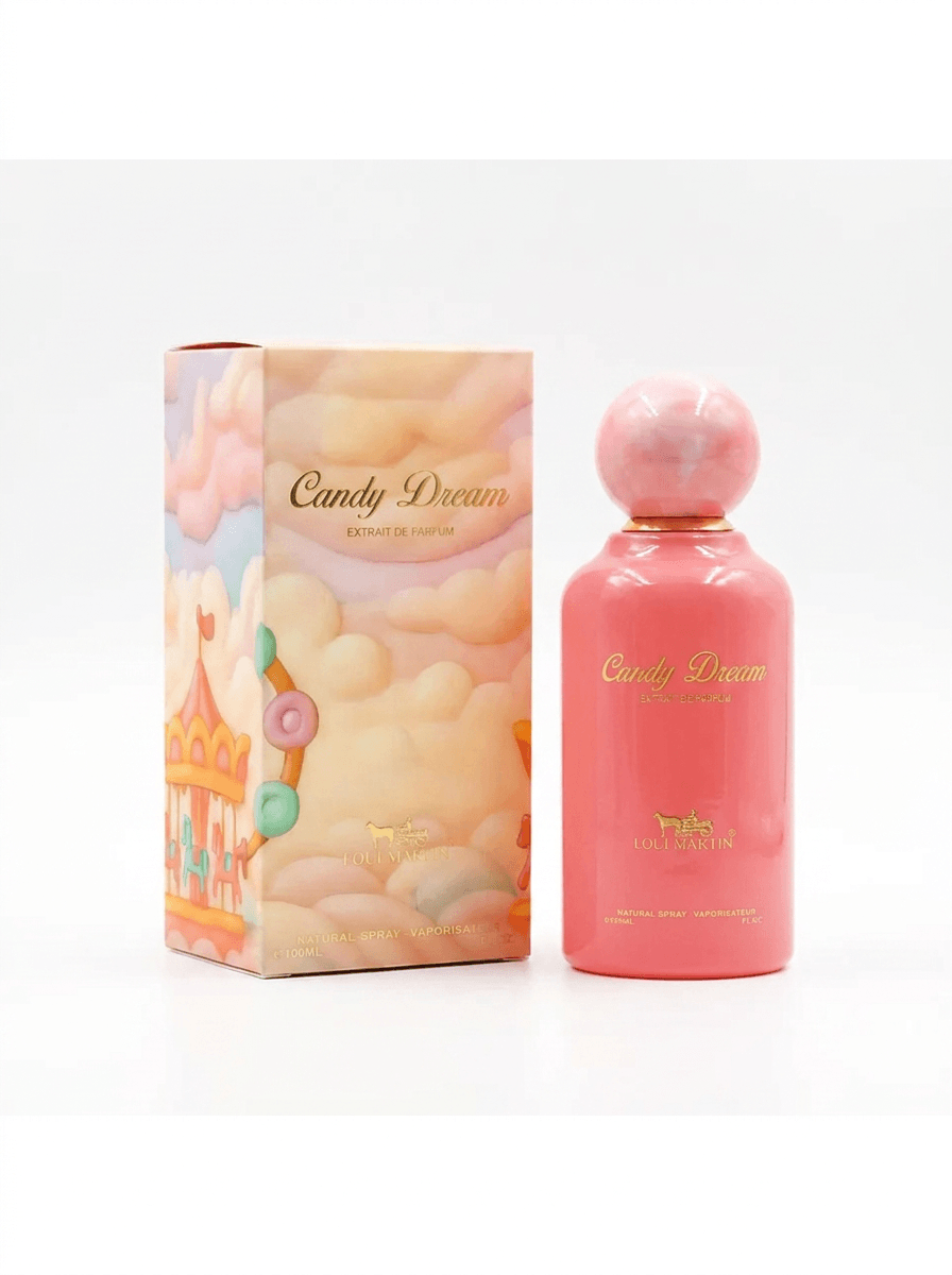 Détail du flacon Candy Dream Loui Martin, Extrait de Parfum 100ml