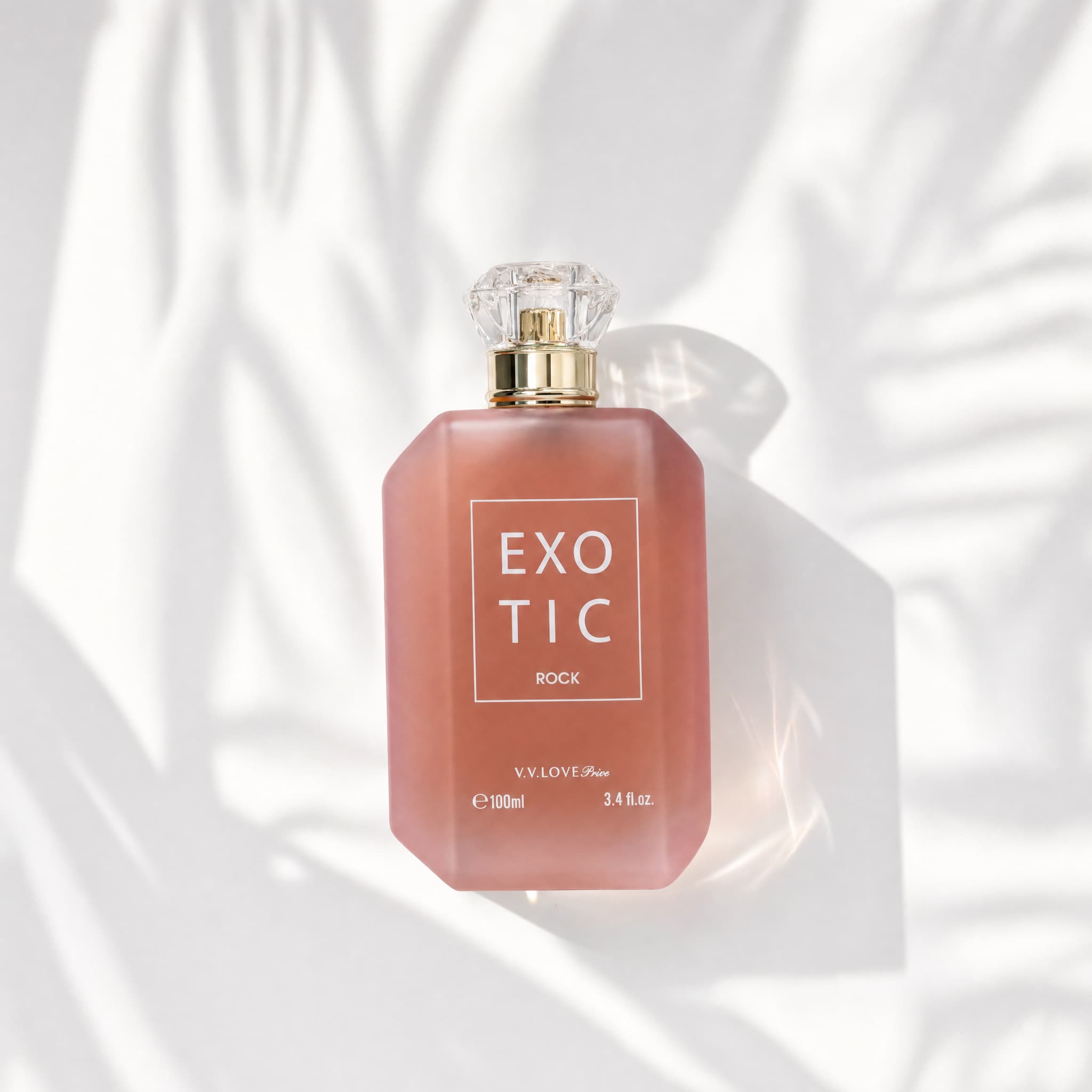 EXOTIC ROCK V.V.LOVE Privé - flacon mis en scène, Eau de Parfum Vanillé Unisexe 100 ml