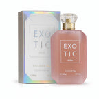 EXOTIC ROCK V.V.LOVE Privé - coffret et flacon vue de face, Eau de Parfum Vanillé Unisexe 100 ml