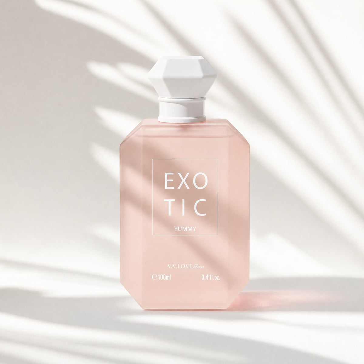 Exotic Yummy VVLOVE Privé - flacon vue de face, Eau de Parfum Gourmande 100ml