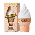 Flacon parfum gourmand en forme de cône glacé vanille blanche – senteur Vanille Crème SERANIX